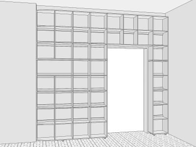 Стеллаж для светильников